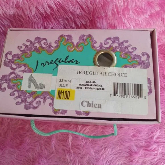 IRREGULAR CHOICE Chica Faux Snakeskin Floral Tropical Retro NW w/Box size 10 - Picture 3 of 8